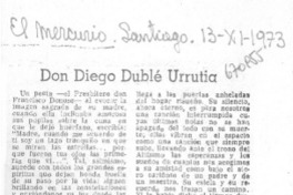 Don Diego Dublé Urrutia Don Diego Dublé Urrutia