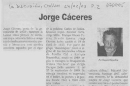 Jorge Cáceres Jorge Cáceres