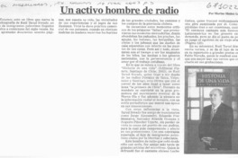 Un activo hombre de radio Un activo hombre de radio