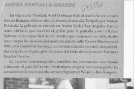 Ahora pantalla grande Ahora pantalla grande
