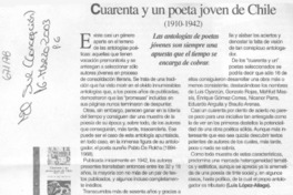 Cuarenta y un poeta joven de Chile (1910-1942) Cuarenta y un poeta joven de Chile (1910-1942)