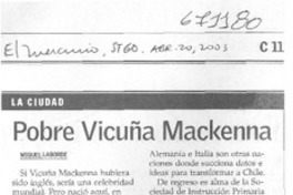 Pobre Vicuña Mackenna Pobre Vicuña Mackenna