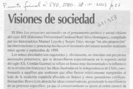 Visiones de sociedad.