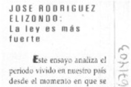 La Ley es más fuerte.