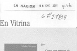 En vitrina. En vitrina.