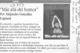"Más allá del humor". "Más allá del humor".