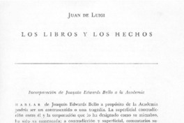 Los libros y los hechos Los libros y los hechos