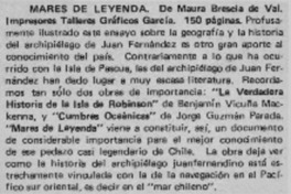 Mares de leyenda". Mares de leyenda".