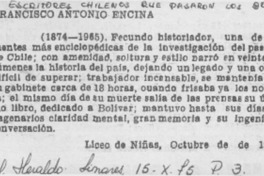 Francisco Antonio Encina. Francisco Antonio Encina.