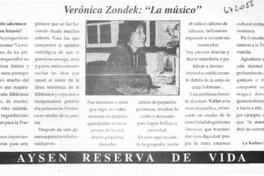 Verónica Zondek: "La músico". Verónica Zondek: "La músico".