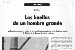 Las huellas de un hombre grande Las huellas de un hombre grande