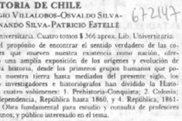 Historia de Chile. Historia de Chile.
