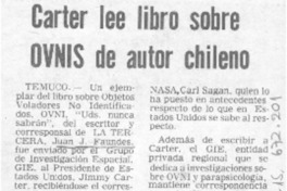 Carter lee libro sobre OVNIS de autor chileno.