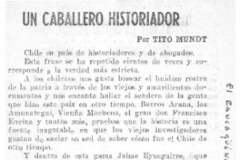 Un caballero historiador Un caballero historiador
