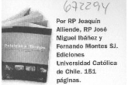 Palabras al tiempo.