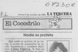 Nadie es profeta.