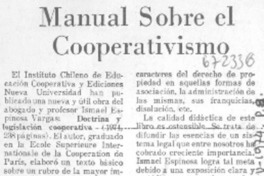 Manual sobre el cooperativismo Manual sobre el cooperativismo