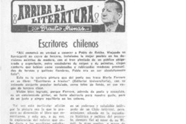 Escritores chilenos