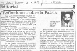 Reflexiones sobre la patria Reflexiones sobre la patria
