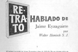 Hablando de Jaime Eyzaguirre Hablando de Jaime Eyzaguirre
