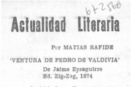 Ventura de Pedro de Valdivia