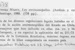 Ley antimonopolios.
