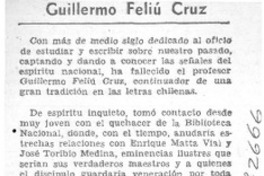 Guillermo Feliú Cruz Guillermo Feliú Cruz