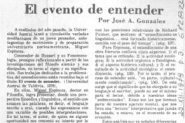 El evento de entender
