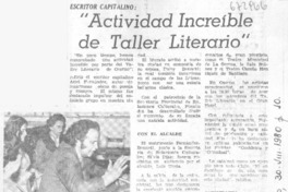 Actividad increíble de taller literario. Actividad increíble de taller literario.