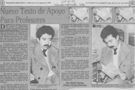 Nuevo texto de apoyo para profesores Nuevo texto de apoyo para profesores