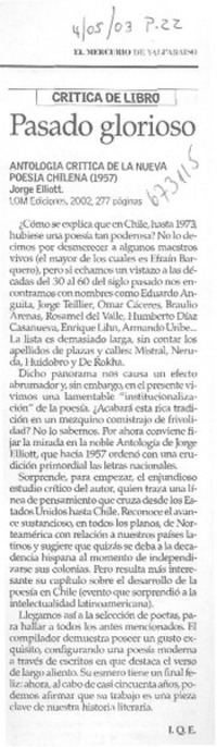 Pasado glorioso Pasado glorioso