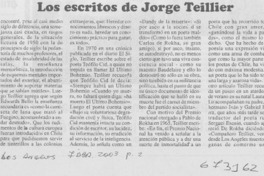 Los escritos de Jorge Teillier