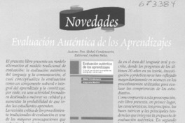 Evaluación auténtica de los aprendizajes. Evaluación auténtica de los aprendizajes.