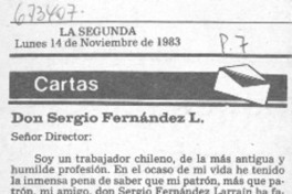 Don Sergio Fernández L. Don Sergio Fernández L.