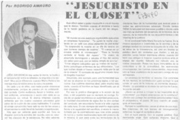 Jesucristo en el closet Jesucristo en el closet