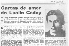 Cartas de amor de Lucila Godoy. Cartas de amor de Lucila Godoy.
