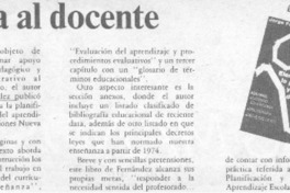 Ayuda al docente.