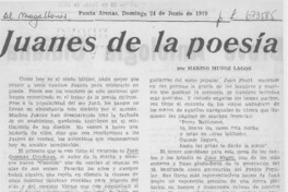 Juanes de la poesía Juanes de la poesía