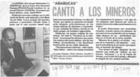Añañucas" canto a los mineros