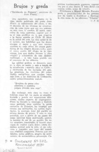 Brujos y greda