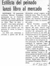 Estilista del peinado lanzó libro al mercado. Estilista del peinado lanzó libro al mercado.