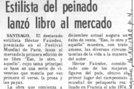 Estilista del peinado lanzó libro al mercado. Estilista del peinado lanzó libro al mercado.