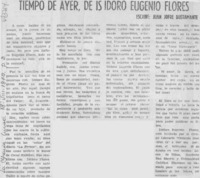 Tiempo de ayer, de Isidoro Eugenio Flores Tiempo de ayer, de Isidoro Eugenio Flores