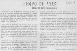 Tiempo de ayer Tiempo de ayer