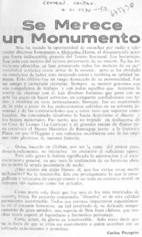 Se merece un monumento