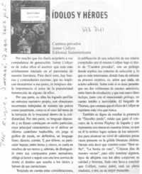 Ídolos y héroes. Ídolos y héroes.