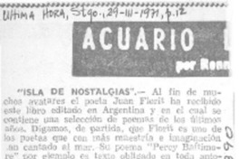 Isla de nostalgias". Isla de nostalgias".