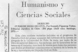 Humanismo y ciencias sociales.