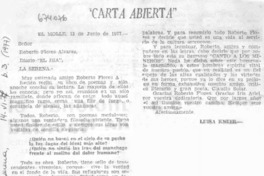 Carta abierta Carta abierta