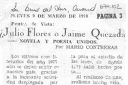 Julio Flores o Jaime Quezada Julio Flores o Jaime Quezada